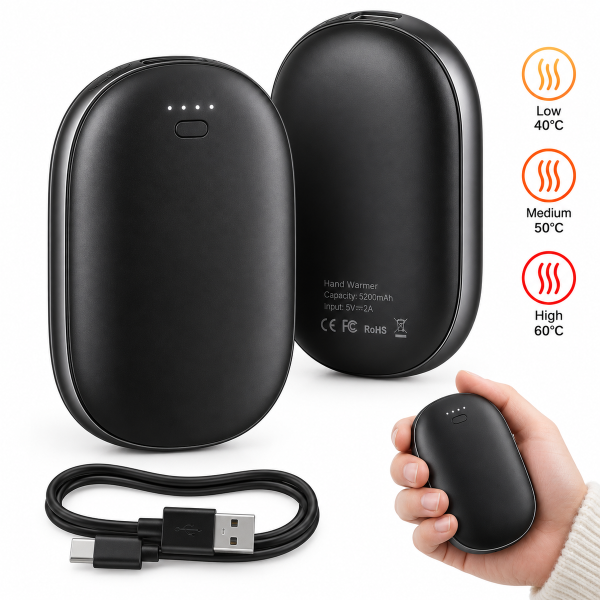 Rechargeable Mini Hand Warmer