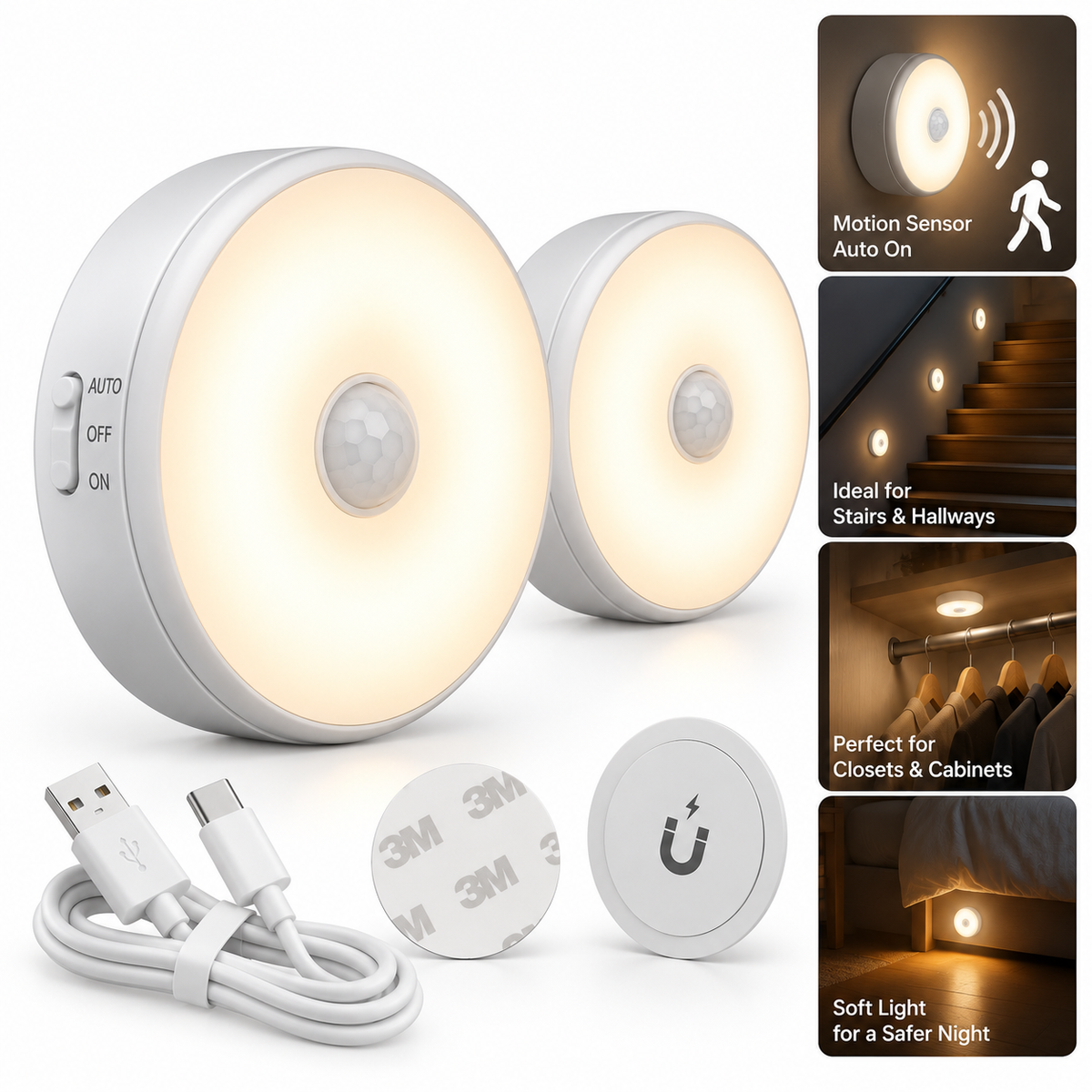 Motion Sensor LED Night Light