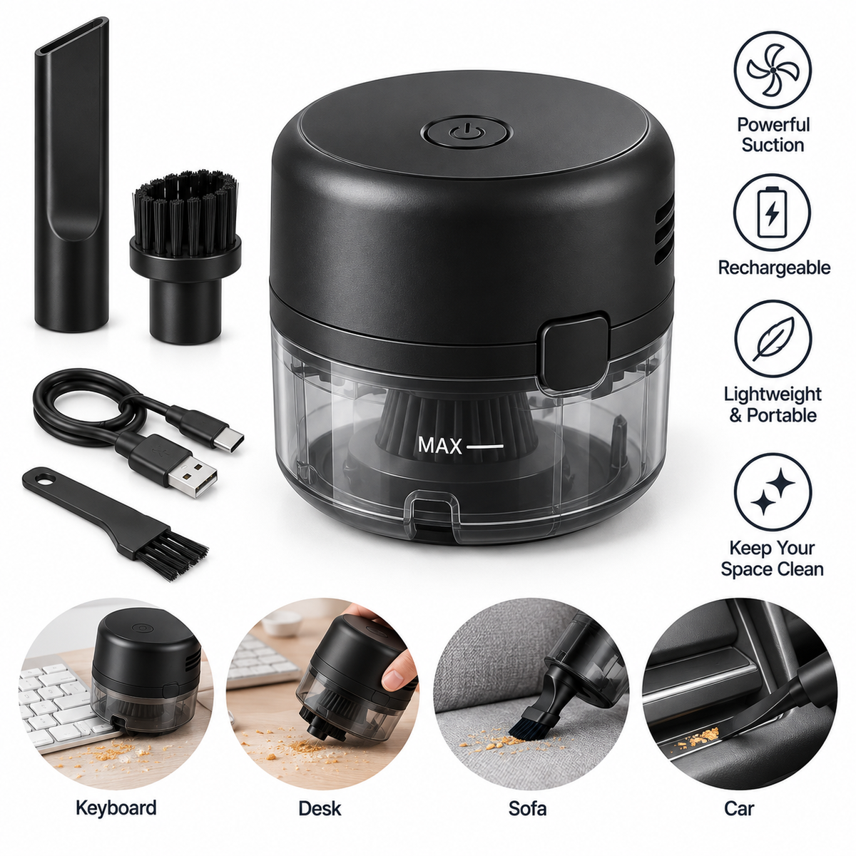 Mini Desktop Vacuum Cleaner
